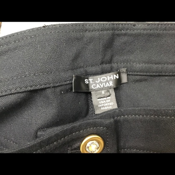 St. John Caviar Jean type dress pant - Picture 9 of 9